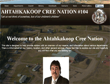 Tablet Screenshot of ahtahkakoop.ca